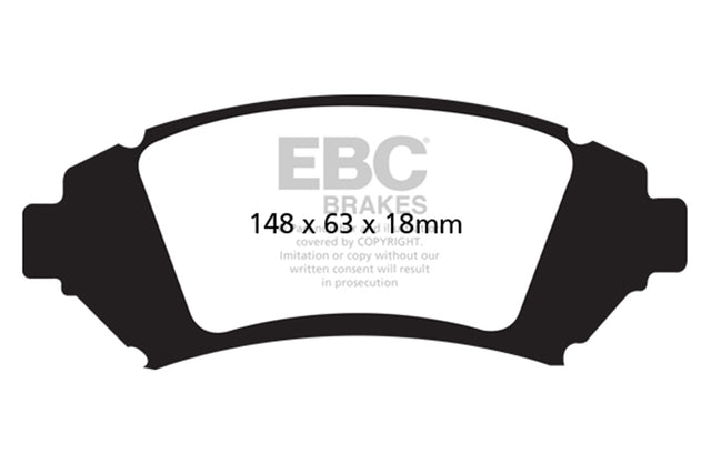 EBC Brakes UD1076 Ultimax OEM Replacement Brake Pads - Roam Overland Outfitters