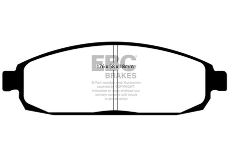 EBC Brakes UD1080 Ultimax OEM Replacement Brake Pads - Roam Overland Outfitters