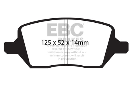 EBC Brakes UD1093 Ultimax OEM Replacement Brake Pads - Roam Overland Outfitters