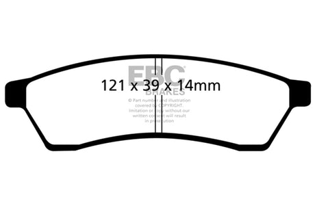 EBC Brakes UD1030 Ultimax OEM Replacement Brake Pads - Roam Overland Outfitters