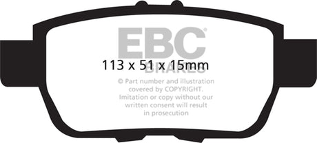 EBC Brakes UD1103 Ultimax OEM Replacement Brake Pads - Roam Overland Outfitters