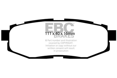 EBC Brakes UD1124 Ultimax OEM Replacement Brake Pads - Roam Overland Outfitters