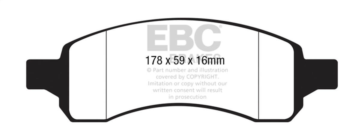 EBC Brakes UD11691 Ultimax OEM Replacement Brake Pads - Roam Overland Outfitters