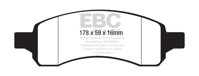EBC Brakes UD11691 Ultimax OEM Replacement Brake Pads - Roam Overland Outfitters