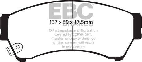 EBC Brakes UD1164 Ultimax OEM Replacement Brake Pads - Roam Overland Outfitters