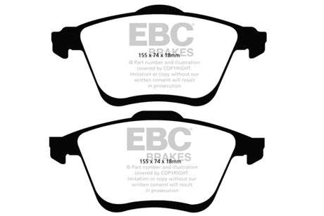 EBC Brakes UD1186 Ultimax OEM Replacement Brake Pads - Roam Overland Outfitters