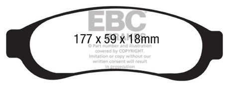 EBC Brakes UD1067 Ultimax OEM Replacement Brake Pads - Roam Overland Outfitters