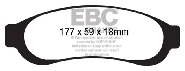 EBC Brakes UD1067 Ultimax OEM Replacement Brake Pads - Roam Overland Outfitters