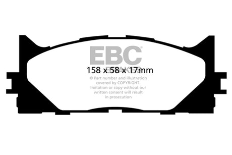 EBC Brakes UD1222 Ultimax OEM Replacement Brake Pads - Roam Overland Outfitters