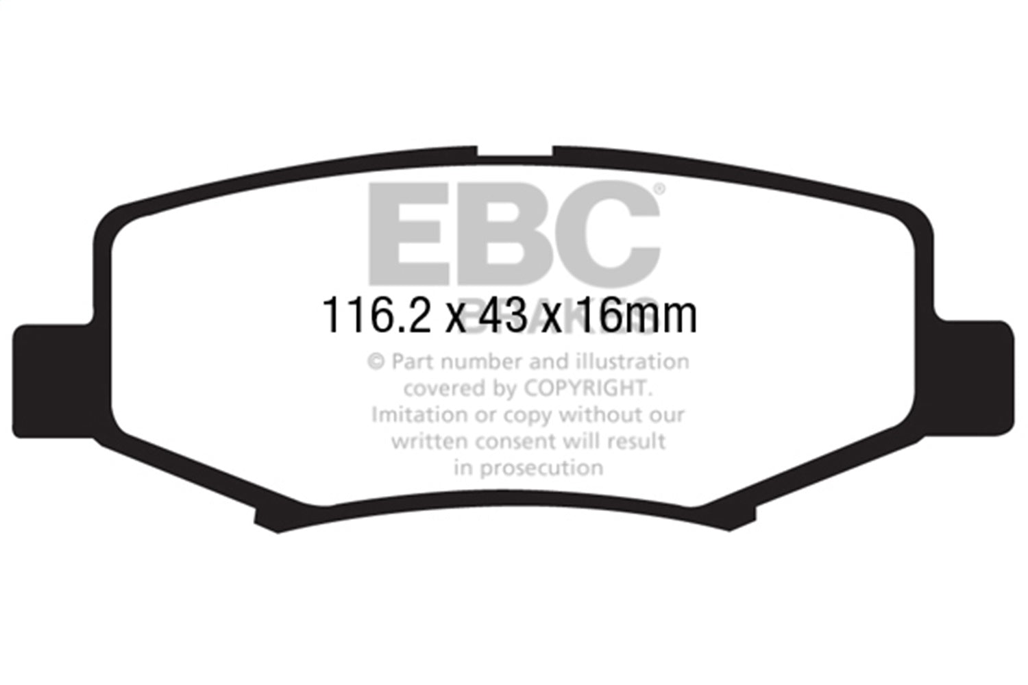 EBC Brakes UD1274 Ultimax OEM Replacement Brake Pads – Roam