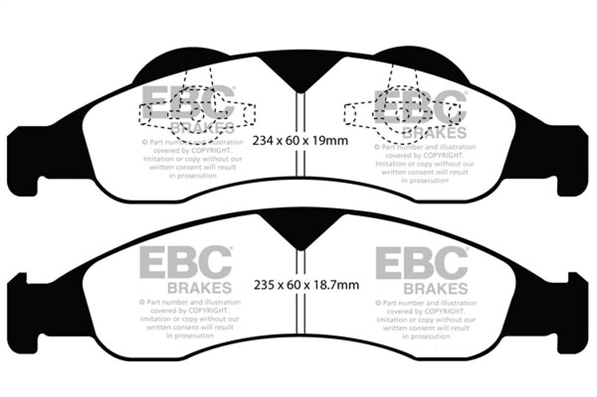 EBC Brakes UD1278 Ultimax OEM Replacement Brake Pads - Roam Overland Outfitters