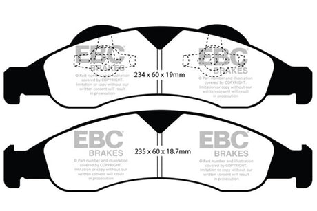EBC Brakes UD1278 Ultimax OEM Replacement Brake Pads - Roam Overland Outfitters