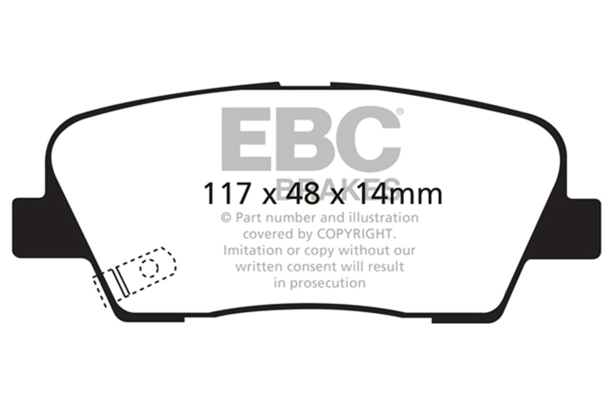 EBC Brakes UD1284 Ultimax OEM Replacement Brake Pads - Roam Overland Outfitters