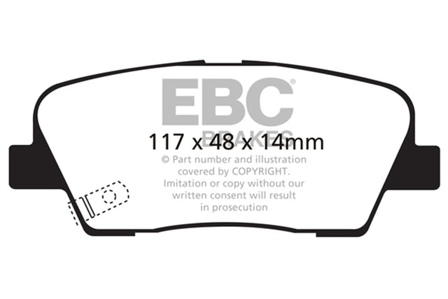 EBC Brakes UD1284 Ultimax OEM Replacement Brake Pads - Roam Overland Outfitters