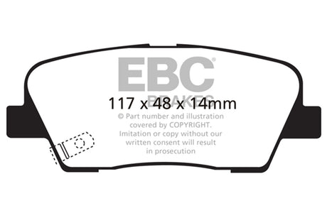 EBC Brakes UD1387 Ultimax OEM Replacement Brake Pads - Roam Overland Outfitters
