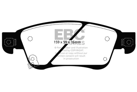 EBC Brakes UD1287 Ultimax OEM Replacement Brake Pads - Roam Overland Outfitters