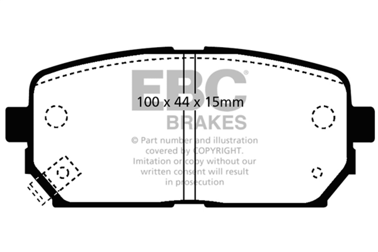 EBC Brakes UD1296 Ultimax OEM Replacement Brake Pads - Roam Overland Outfitters