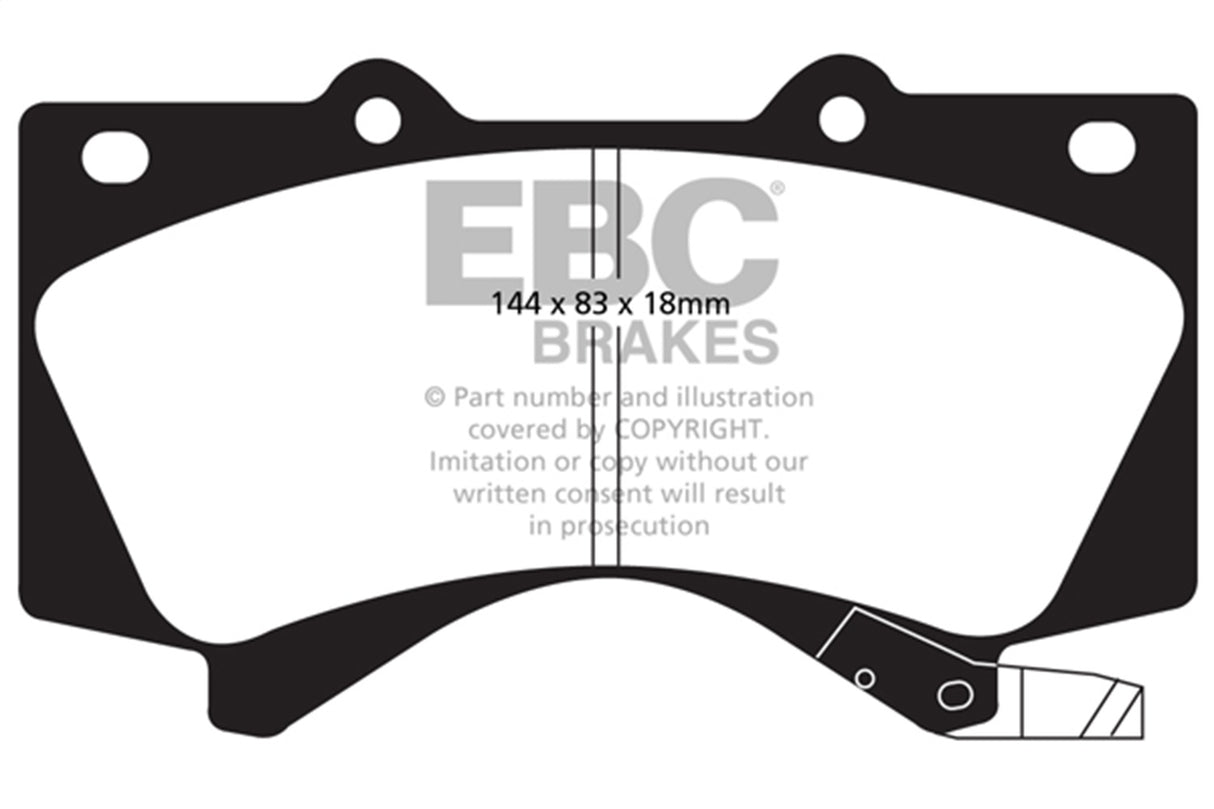 EBC Brakes UD1303 Ultimax OEM Replacement Brake Pads - Roam Overland Outfitters