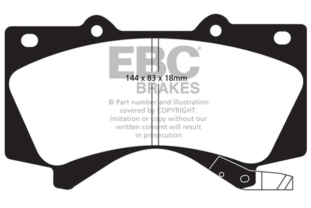 EBC Brakes UD1303 Ultimax OEM Replacement Brake Pads - Roam Overland Outfitters