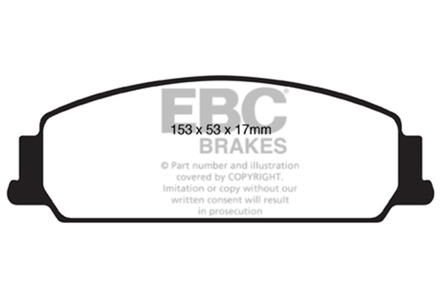 EBC Brakes UD1351 Ultimax OEM Replacement Brake Pads - Roam Overland Outfitters