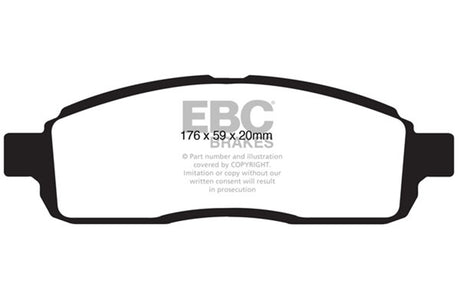 EBC Brakes UD1392 Ultimax OEM Replacement Brake Pads - Roam Overland Outfitters