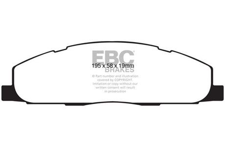 EBC Brakes UD1400 Ultimax OEM Replacement Brake Pads - Roam Overland Outfitters