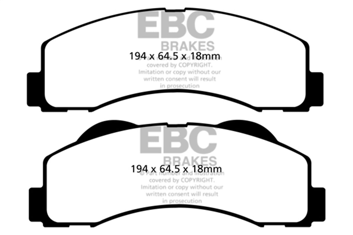 EBC Brakes UD1414 Ultimax OEM Replacement Brake Pads - Roam Overland Outfitters