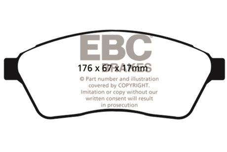 EBC Brakes UD1422 Ultimax OEM Replacement Brake Pads - Roam Overland Outfitters