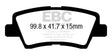 EBC Brakes UD1848 Ultimax OEM Replacement Brake Pads - Roam Overland Outfitters