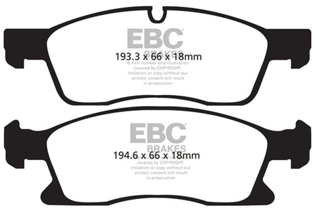 EBC Brakes UD1455 Ultimax OEM Replacement Brake Pads - Roam Overland Outfitters