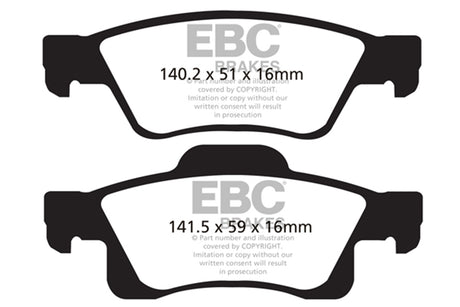 EBC Brakes UD1498 Ultimax OEM Replacement Brake Pads - Roam Overland Outfitters