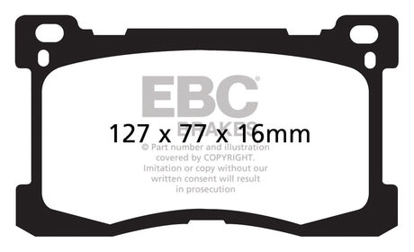 EBC Brakes UD1576 Ultimax OEM Replacement Brake Pads - Roam Overland Outfitters