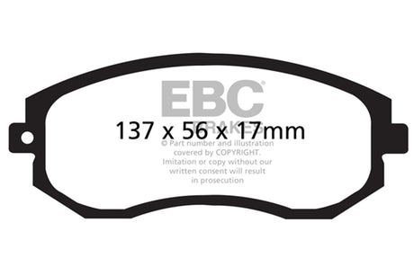 EBC Brakes UD1539 Ultimax OEM Replacement Brake Pads - Roam Overland Outfitters