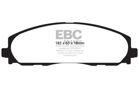 EBC Brakes UD1589 Ultimax OEM Replacement Brake Pads - Roam Overland Outfitters