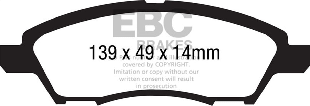 EBC Brakes UD1592 Ultimax OEM Replacement Brake Pads - Roam Overland Outfitters