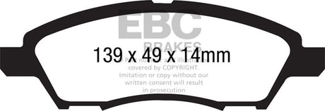 EBC Brakes UD1592 Ultimax OEM Replacement Brake Pads - Roam Overland Outfitters