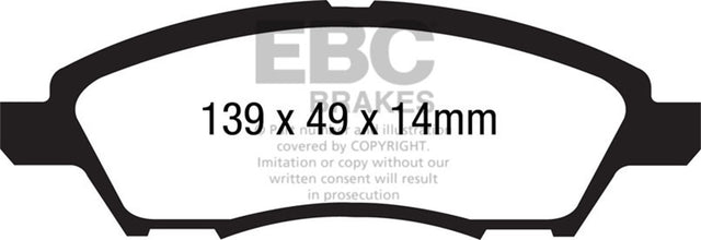 EBC Brakes UD1592 Ultimax OEM Replacement Brake Pads - Roam Overland Outfitters