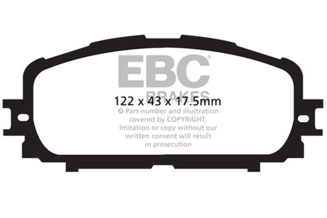 EBC Brakes UD1628 Ultimax OEM Replacement Brake Pads - Roam Overland Outfitters
