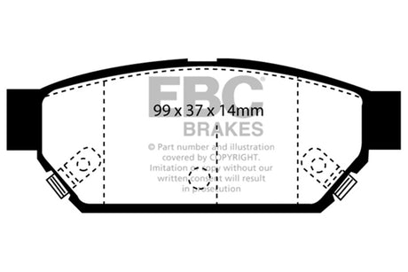 EBC Brakes UD596 Ultimax OEM Replacement Brake Pads - Roam Overland Outfitters