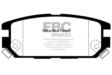 EBC Brakes UD532 Ultimax OEM Replacement Brake Pads - Roam Overland Outfitters