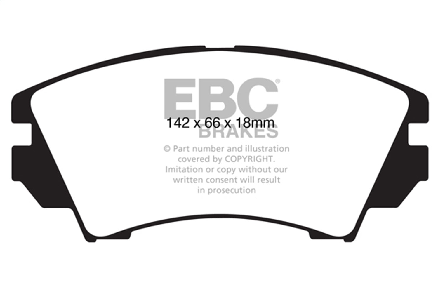 EBC Brakes UD1404 Ultimax OEM Replacement Brake Pads – Roam