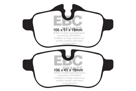 EBC Brakes UD1433 Ultimax OEM Replacement Brake Pads - Roam Overland Outfitters