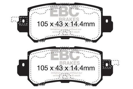 EBC Brakes UD1624 Ultimax OEM Replacement Brake Pads - Roam Overland Outfitters