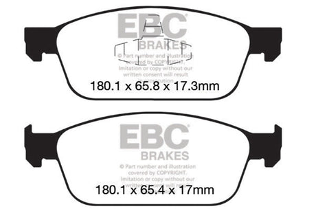 EBC Brakes UD1668 Ultimax OEM Replacement Brake Pads - Roam Overland Outfitters