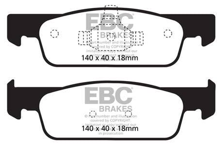 EBC Brakes UD1830 Ultimax OEM Replacement Brake Pads - Roam Overland Outfitters
