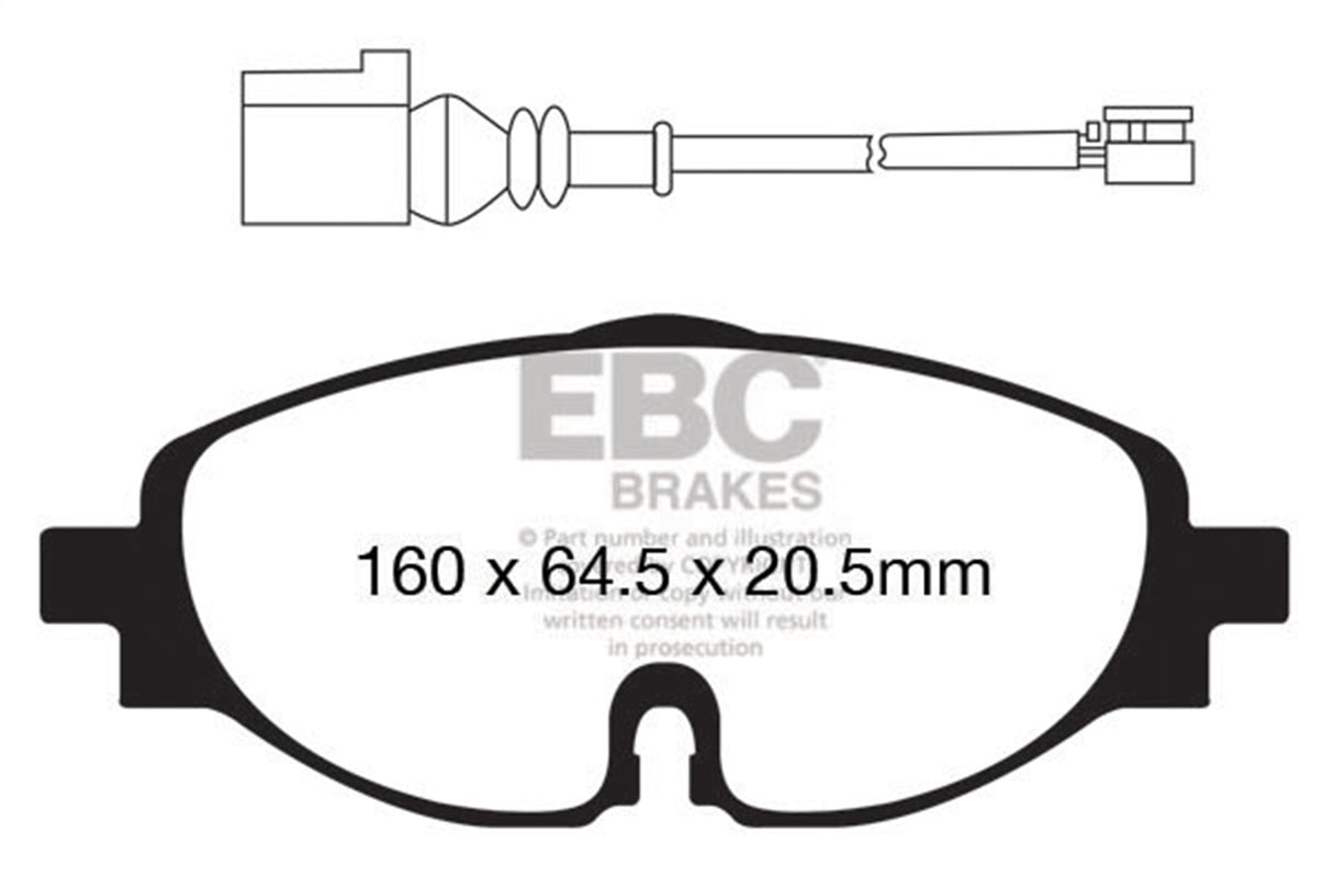 EBC Brakes UD1760 Ultimax OEM Replacement Brake Pads - Roam Overland Outfitters