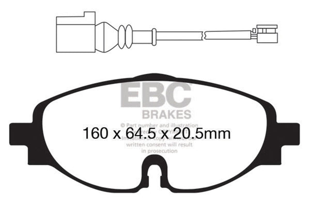 EBC Brakes UD1760 Ultimax OEM Replacement Brake Pads - Roam Overland Outfitters