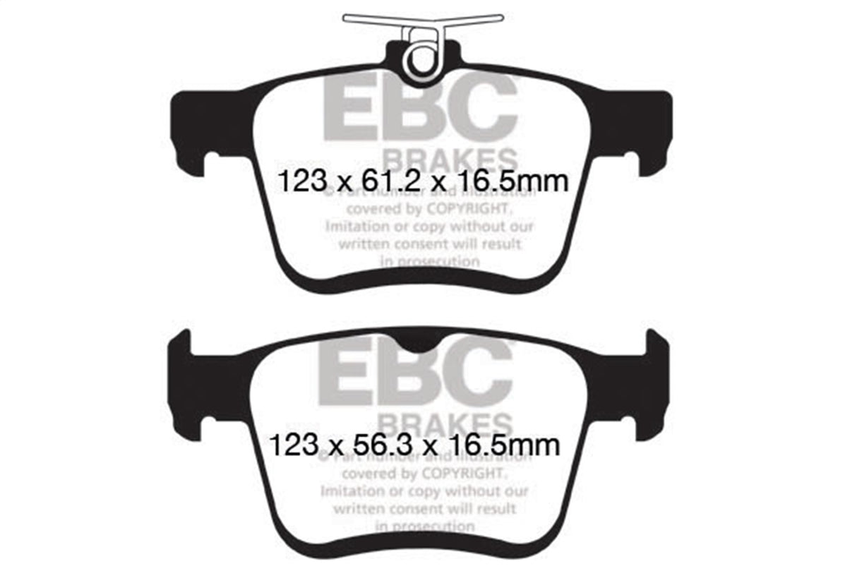 EBC Brakes UD1761 Ultimax OEM Replacement Brake Pads - Roam Overland Outfitters