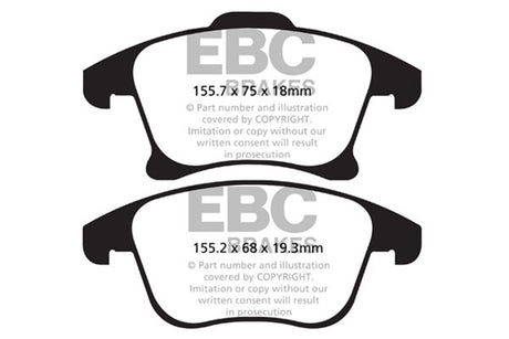EBC Brakes UD1653 Ultimax OEM Replacement Brake Pads - Roam Overland Outfitters