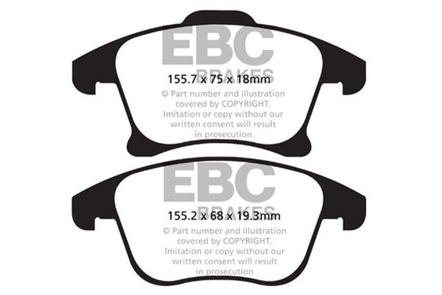 EBC Brakes UD1653 Ultimax OEM Replacement Brake Pads - Roam Overland Outfitters